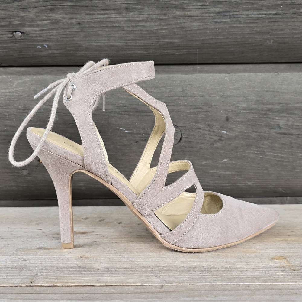 Chinese Laundry Sarena Y2K Glam Revival Caged Cutout Pointy Toe Heels 9.5M